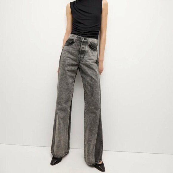 Veronica Beard Two-Tone Wide Leg Jeans, Size 27 NWOT - Picture 1 of 5